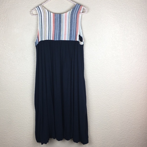Anthropologie Porridge Cayucos Sleeveless Navy Dress S - Picture 7 of 8